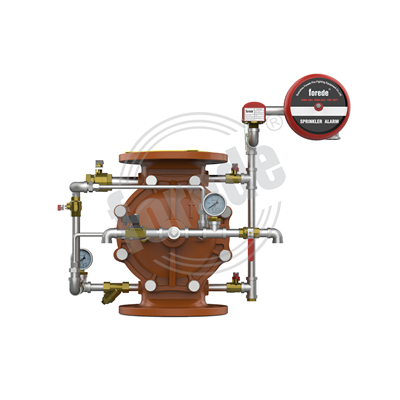 วาล์วน้ำท่วมปลายท่อชุบสังกะสี